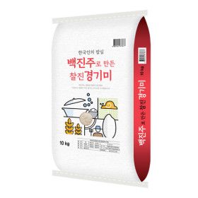 상품 이미지: 백진주 경기미 쌀 10kg 단일품종 / 단일품종 / 상등급