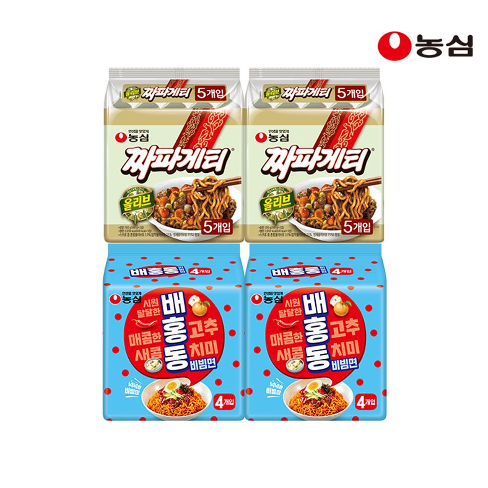 상품 이미지: 농심 배홍동비빔면8봉+짜파게티10봉