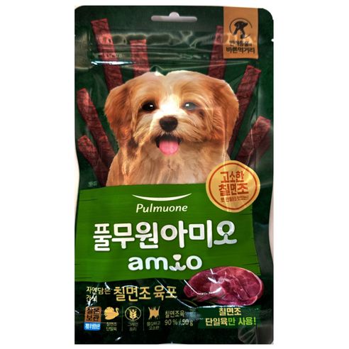 상품 이미지: 풀무원아미오 강아지 자연담은 간식 육포