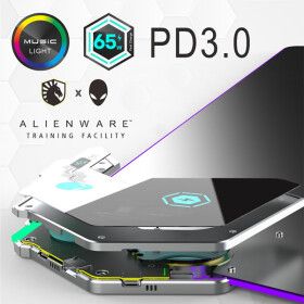상품 이미지: Alienware RGB 발광 마우스 패드 데스크 패드 65W 무선충전 몹션포함 업그레이드 버전