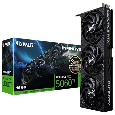 상품 이미지: PALIT 지포스 GEFORCE RTX 5060 Ti INFINITY 3 D7 16GB 그래픽카드 VGA 이엠텍