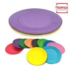 상품 이미지: 칼라 종이접시(혼합) 1봉/10개입