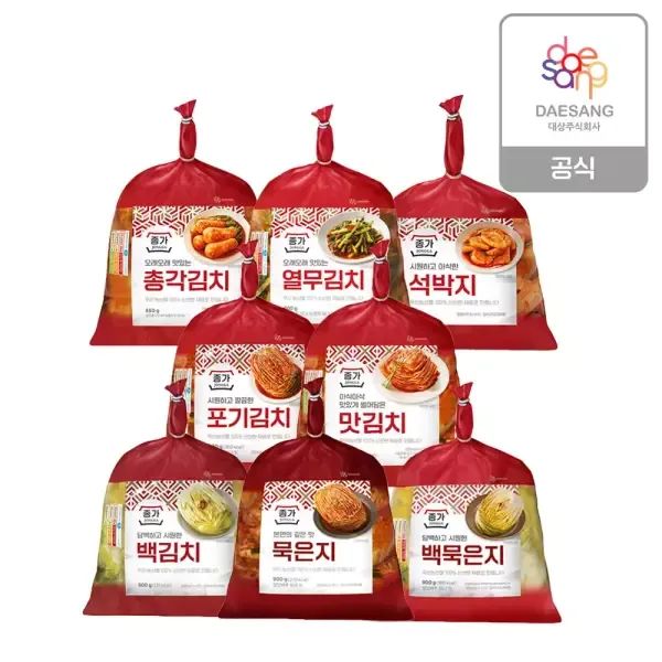 상품 이미지: 종가 김치류 850g~900g (포기/ 총각/ 열무 外)8종 2개 골라담기
