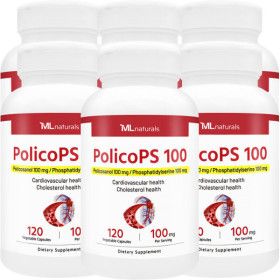 상품 이미지: 신제품 6병 마이라이프 내추럴스 폴리코사놀+포스파티딜세린 100mg 폴리코PS 120야채캡슐 NEW