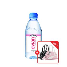 상품 이미지: 에비앙 330ml 24입 5박스 +퓨마 미니 그립백 랜덤증정 /생수/휴대용생수/프랑스에비앙