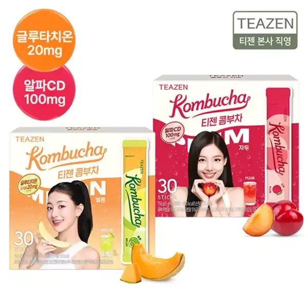 상품 이미지: 티젠 신상 콤부차맛 출시! 멜론 & 자두 외 30스틱+30스틱 골라담기