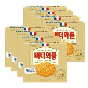 상품 이미지: 크라운 버터와플 with 이즈니생메르 버터 158gx8개