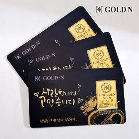 상품 이미지: 24K 순금 청룡 파인 골드바 카드 반돈 1.875g