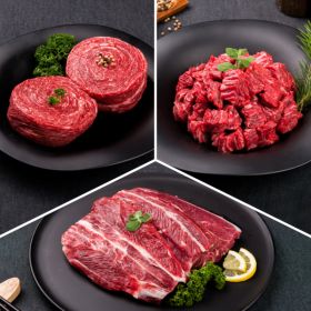 상품 이미지: (대구축협 팔공참한우)(대구신세계)냉장/1+1대구축협 팔공참한우 1++등급 불고기/국거리/사태 (300g+...