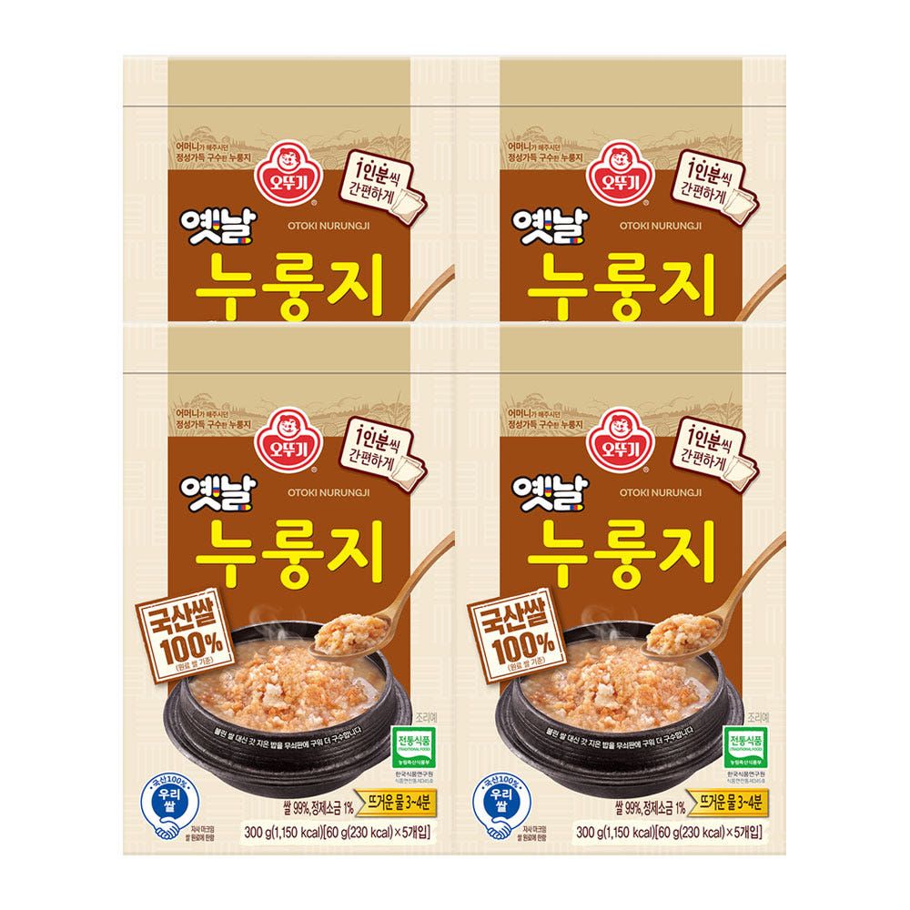 상품 이미지: 오뚜기 옛날 구수한 누룽지 국산 60g 20개