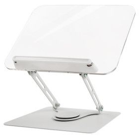 상품 이미지: 투명 아크릴 독서대 360도 접이식 높이조절 북스탠드 책받침 거치대