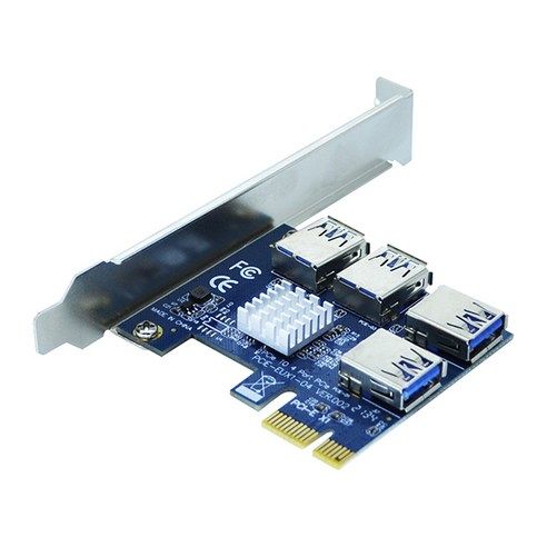 상품 이미지: 엠비에프 PCI-E USB3.0 멀티 4포트 라이저 카드 데스크탑용
