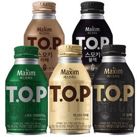 상품 이미지: 맥심 티오피 275ml 20병 마스터라떼 스위트 아메리카노 더블랙 스모키라떼 블랙