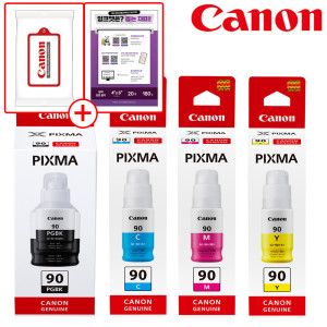 상품 이미지: 캐논 GI-90 (PGBK/C/M/Y) 4색 세트 정품잉크 G7090 G6090
