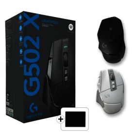 상품 이미지: G502 X LIGHTSPEED 무선 게이밍 저소음 마우스 맥북 노트북 컴퓨터 호환 병행 정품 G502X +패드