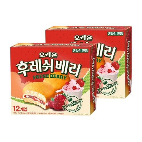 상품 이미지: 후레쉬베리 딸기, 360g, 2개