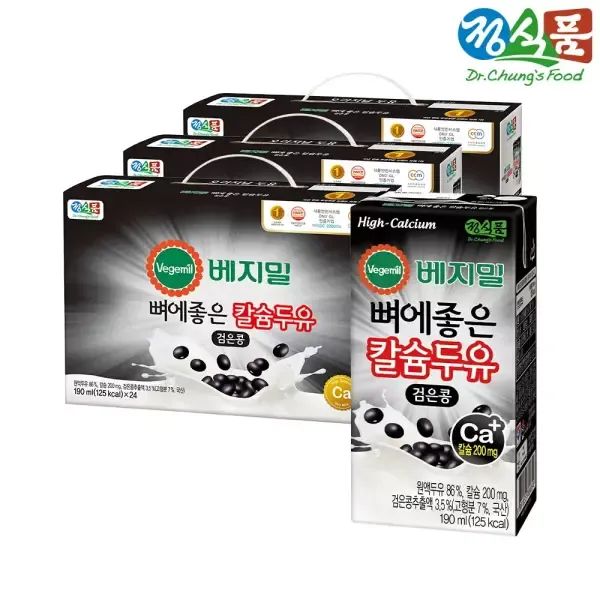 상품 이미지: 뼈에좋은 칼슘 두유 검은콩 190ml x 72팩