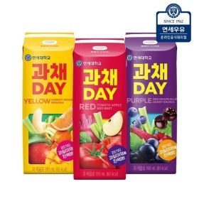 상품 이미지: 연세유업 과채데이 버라이어티팩 레드/퍼플/옐로우 72팩