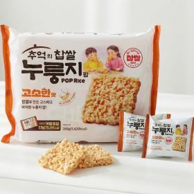 상품 이미지: 찹쌀누룽지 팝  고소한맛 x 3봉 (한봉당 12개 총 36개) 추억의 간식 개별포장