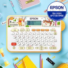 상품 이미지: LW-K200DA 곰돌이 푸 휴대용 라벨 프린터 테이프포함 네이머