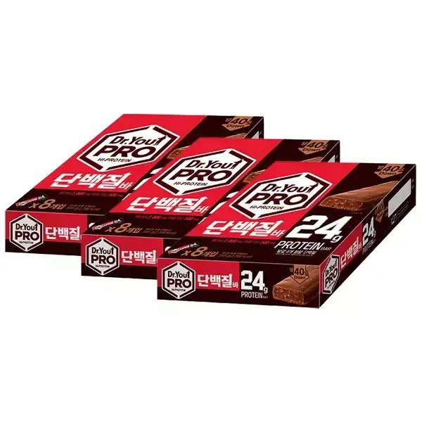 상품 이미지: 오리온 닥터유프로 단백질바 70g, 8입, 3개 (총 24개)