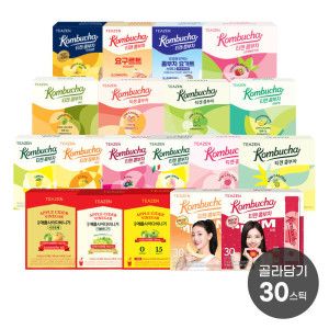 상품 이미지: 티젠 콤부차/애사비 30스틱 19종 택1 / 식단관리템 저칼로리 당0g