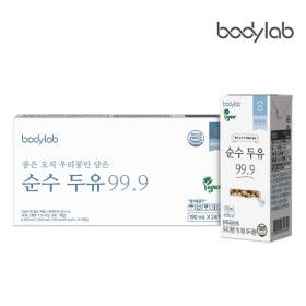 상품 이미지: 순수두유 99.9 190ml 24팩 x 1박스/국산콩100%/비건인증 무첨가두유