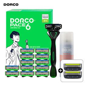 상품 이미지: (절삭력 끝판왕 K-면도기) 도루코 페이스6 면도기 풀세트 2호 +증정(5중 면도날2입)/호환가능/BEST상품
