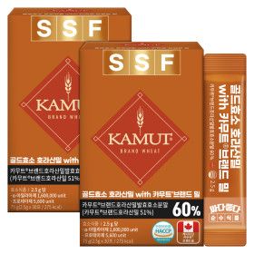 상품 이미지: 골드 카무트 효소 브랜드밀 호라산밀 카뮤트 2박스(60포) 160만 역가수치 발효효소