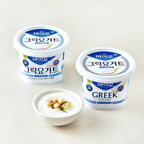 상품 이미지: 매일바이오 그릭요거트 무가당 플레인, 400g, 2개