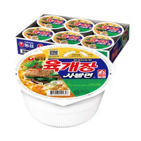 상품 이미지: 육개장 컵라면 작은컵 사발면 86g 6개/1팩