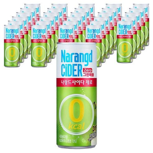 상품 이미지: 나랑드사이다 제로 그린애플, 245ml, 30개
