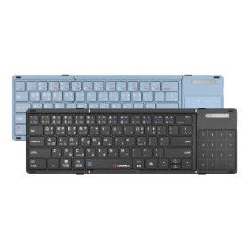상품 이미지: 크로셀 C-Flip Hybrid Touch 아이패드 태블릿 숫자키패드 터치패드 휴대용 접이식 블루투스 키보드
