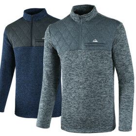 상품 이미지: 마운티스트 트리플킹덤 배색 집업 기모티셔츠 겨울 남자 긴팔티 등산티 작업복 기능성 기모티 1181