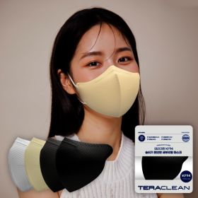 상품 이미지: 테라크린 KF94 국산 새부리형 마스크 대형 100매 컬러 25매 x 4