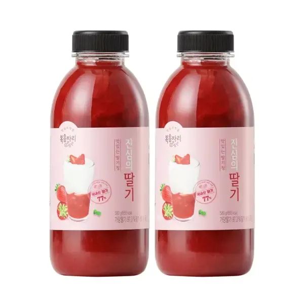 상품 이미지: 복음자리 진심의 딸기청 580g 2병