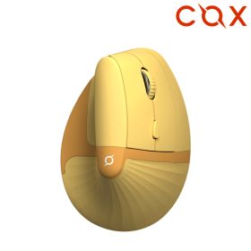 상품 이미지: COX CEM20 인체공학 블루투스 무선 버티컬 저소음 마우스 옐로우