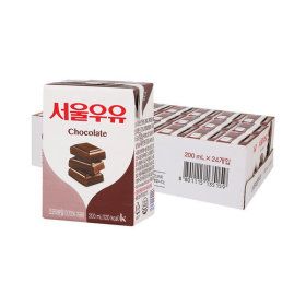 상품 이미지: 서울우유 초코 멸균우유 200ml x 24입 (1박스) 초코우유/멸균우유