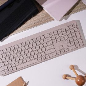 상품 이미지: 지클릭커 사일런스L 로우프로파일 WK110B 풀윤활 블루투스 이지스위치 무소음 무선 키보드 샌드베이지