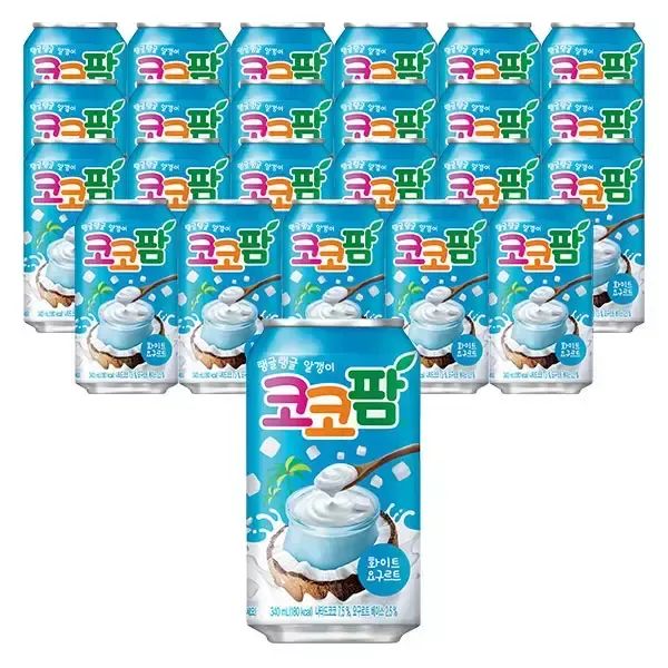 상품 이미지: 해태 코코팜 화이트, 340ml, 24개