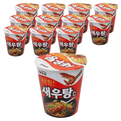 상품 이미지: 농심 새우탕컵 67g, 12개
