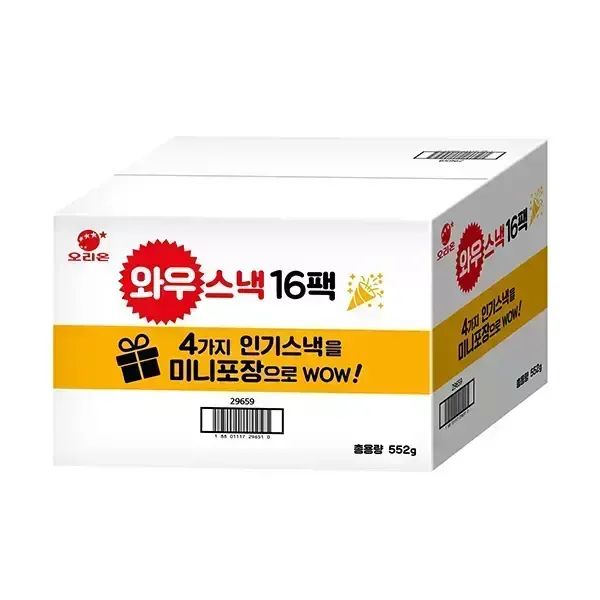 상품 이미지: 오리온 와우스낵 16입, 1개