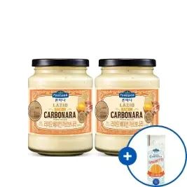 상품 이미지: [내일도착] 폰타나 라치오 베이컨 까르보나라 파스타소스 430gx2병 +면 250g
