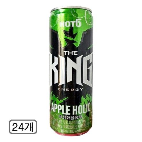 상품 이미지: 핫식스 더킹 애플홀릭, 355ml, 24개