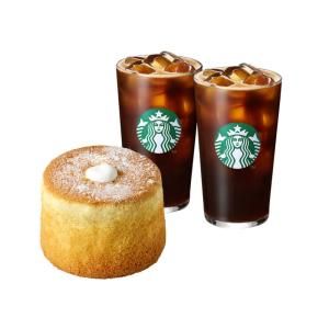 상품 이미지: (스타벅스) 아이스 카페 아메리카노 T 2잔 + 부드러운 생크림 카스텔라