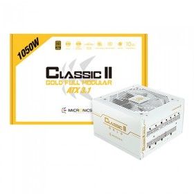 상품 이미지: 마이크로닉스 Classic II 1050W 80PLUS골드 풀모듈러 ATX3.1 화이트 컴퓨터 파워서플라이