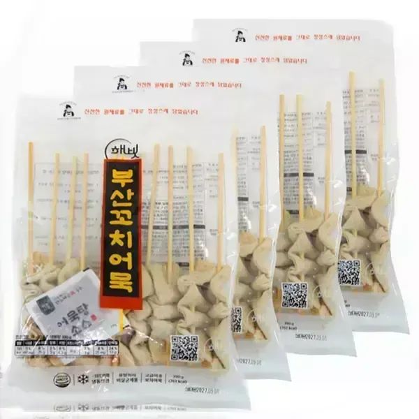 상품 이미지: [내일도착] 해빗 부산꼬치어묵 40꼬치 (10개 X 4봉) + 어묵탕소스