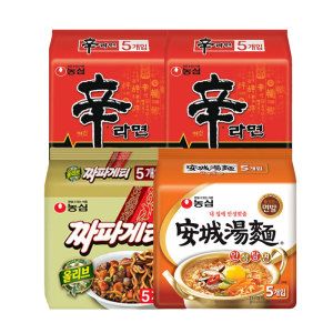 상품 이미지: 신라면10입 +안성탕면5입 +짜파게티5입 (총 20봉)