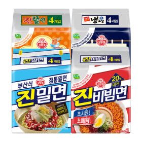 상품 이미지: 오뚜기 인기 비빔면 16입 (진밀면4+진비빔면4+진짜쫄면4+냉모밀4)
