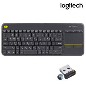 상품 이미지: 로지텍코리아 정품 K400 Plus 무선 터치 패드 키보드 한글 자판